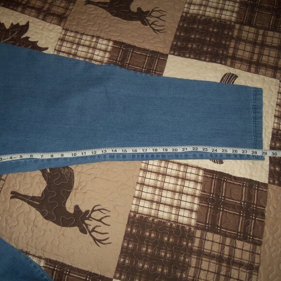 Womens Plus 3X Regular Croft & Barrow Elastic Waist Jeans Pants 2 Pockets Blue - Picture 5 of 6